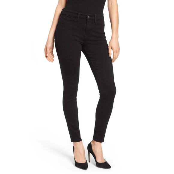 Good American Good Legs Skinny Jean in Black001 Size 0/25 - Picture 1 of 6